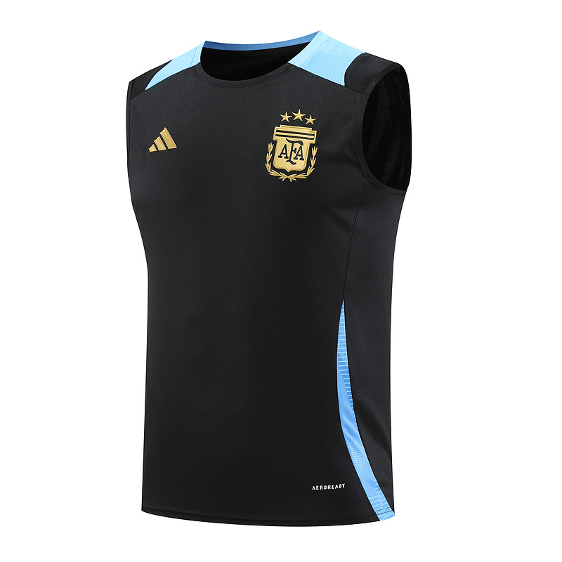 AAA Quality Argentina 24/25 Black/Blue Vest Jersey